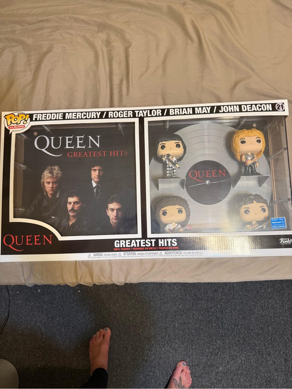 Funko Pop! Queen Greatest Hits 4-Figure Set - Silver & Black & Red